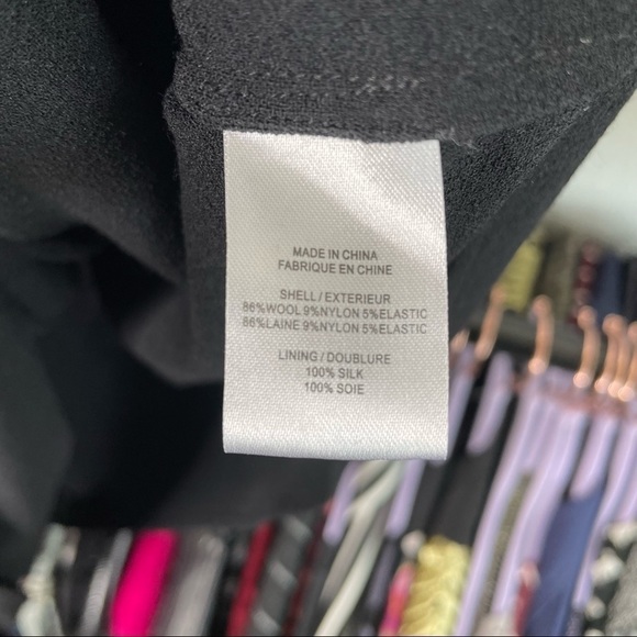 BERGDORF Goodman Wool Blend Black Milkmaid Dress - Picture 4 of 6